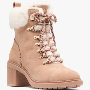 Kate Spade Tan and White Boots